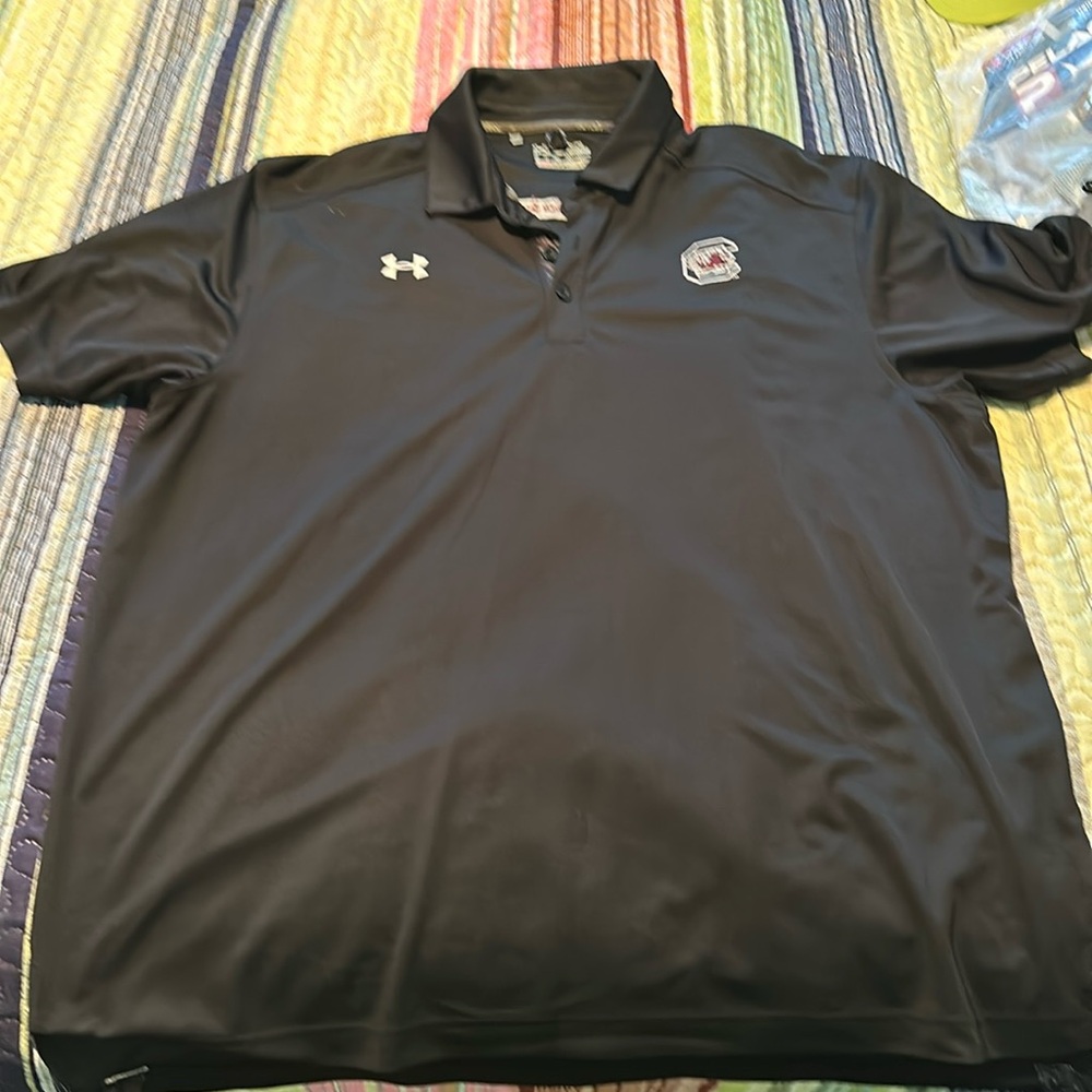 Gently worn under armor gamecock polo